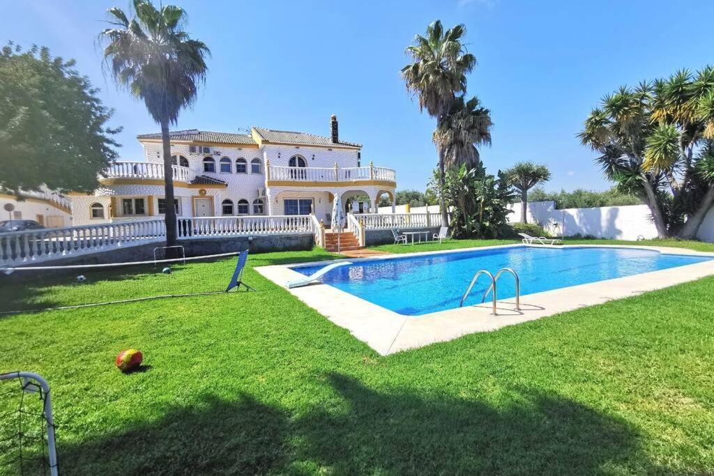 Villa Grande Piscine 5 Min De La Mer Málaga Exterior foto